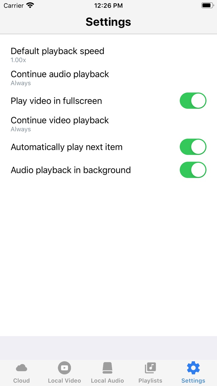 iPhone screenshot
