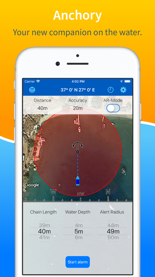 #1. Anchory - Anchor Drag Alarm (iOS) 由: Esirion AG