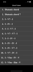 Chord Trainer - various key screenshot #1 for iPhone