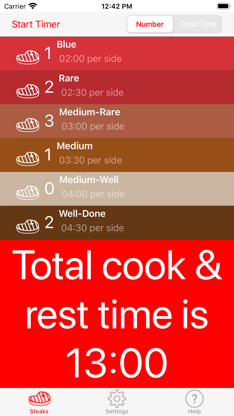 Steak Timer Pro screenshot 2