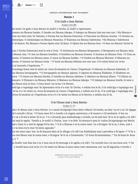 Screenshot #6 pour O LE Tusi Pa'ia - Samoan Bible