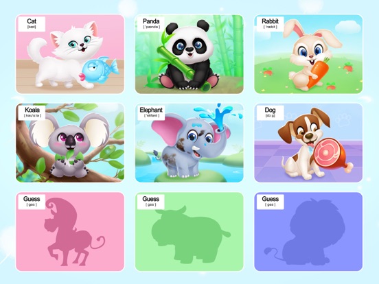 Chuchume Animals iPad screenshot 5 - Education app