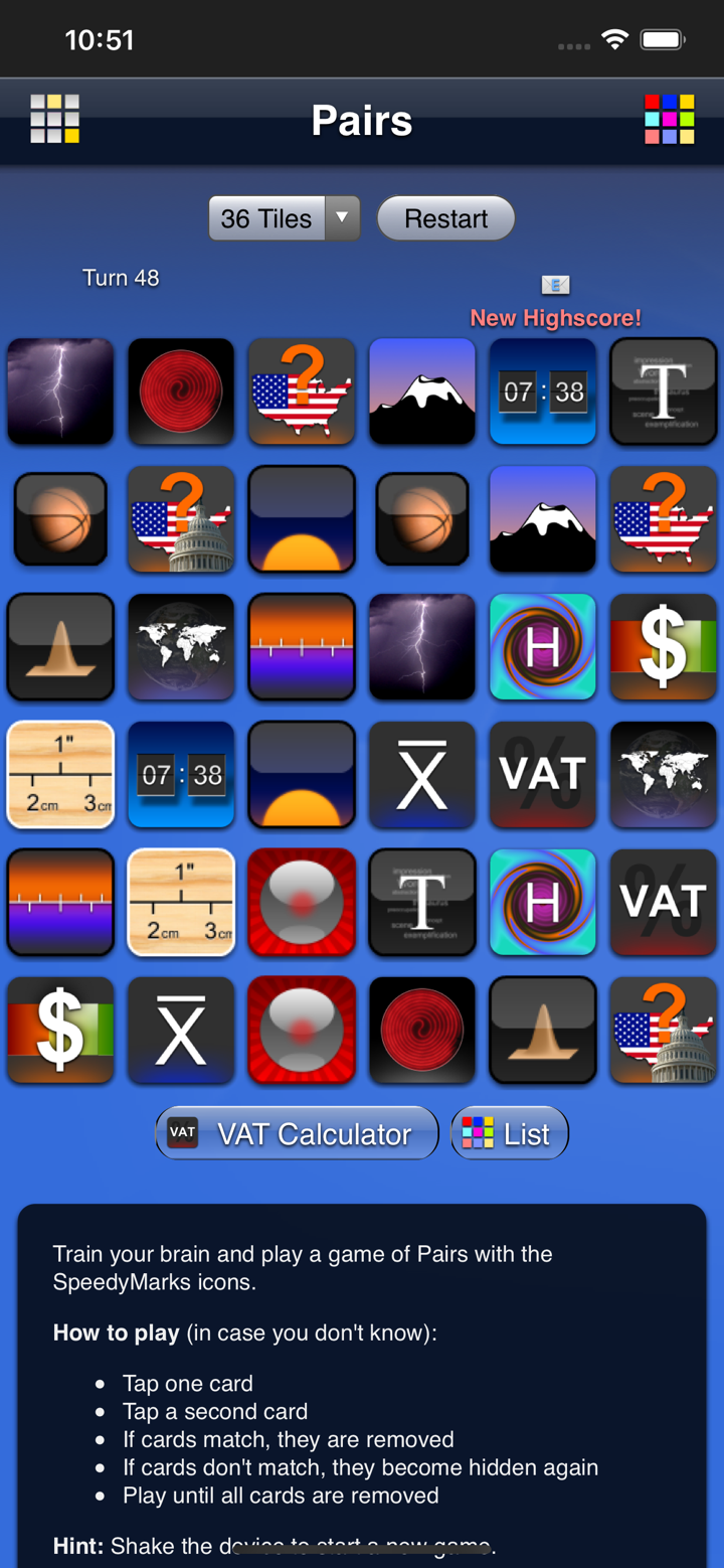SpeedyMarks Pairs screenshot 4