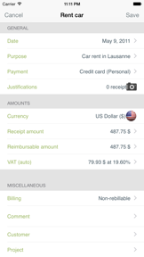 My iExpenses Pro screenshot
