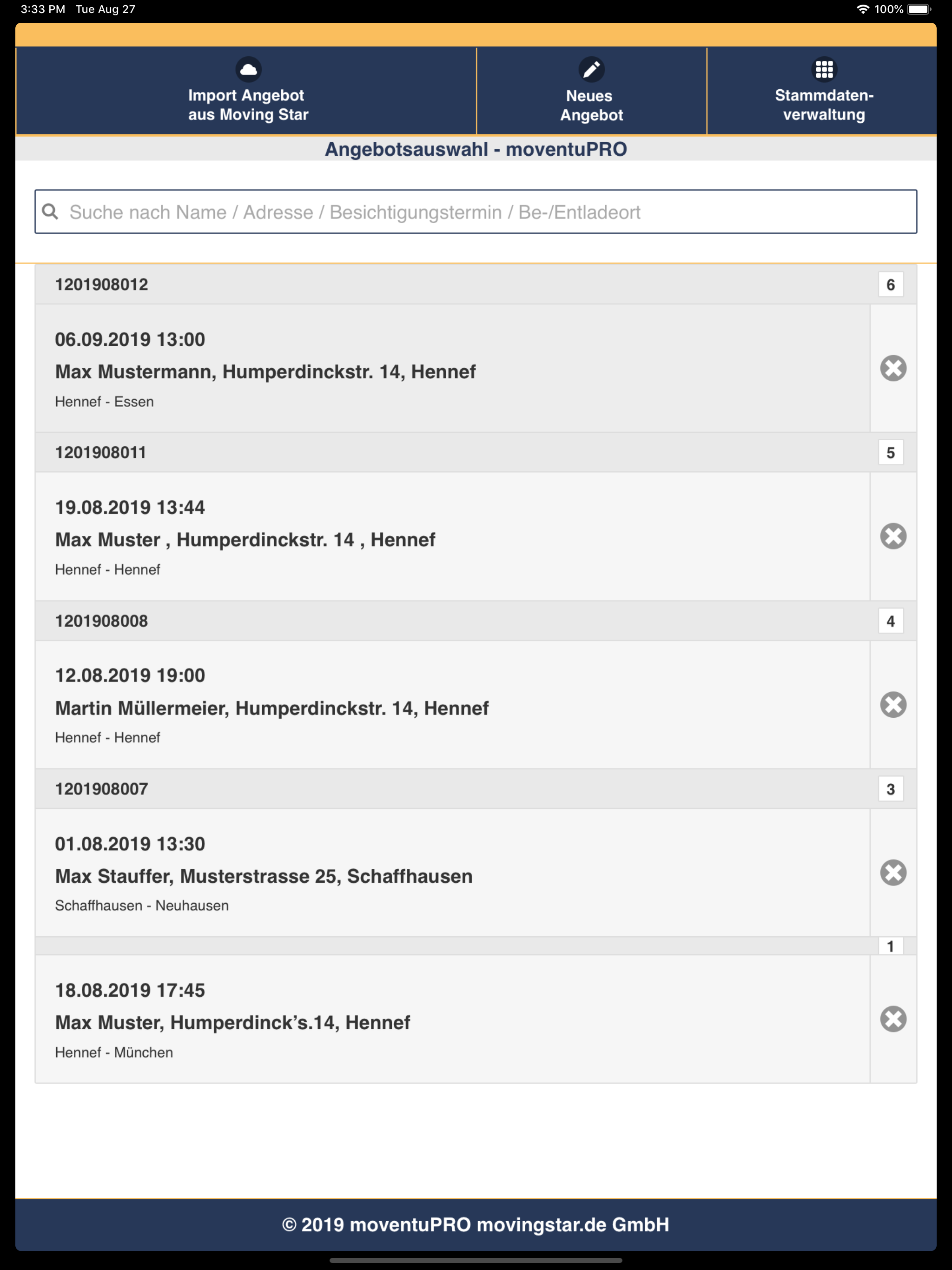 moventuPRO -Umzugsbesichtigung screenshot 8
