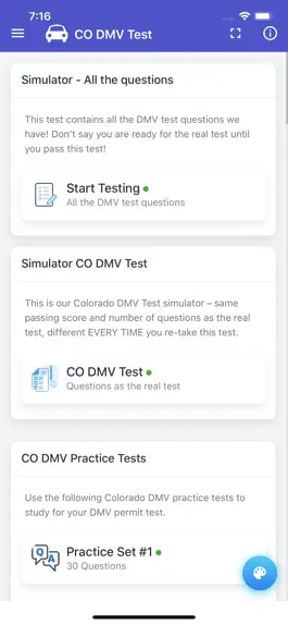 Game screenshot Colorado DMV Permit Test hack