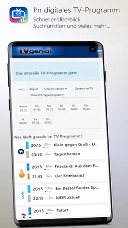 Game screenshot TVgenial - TV Programm mod apk