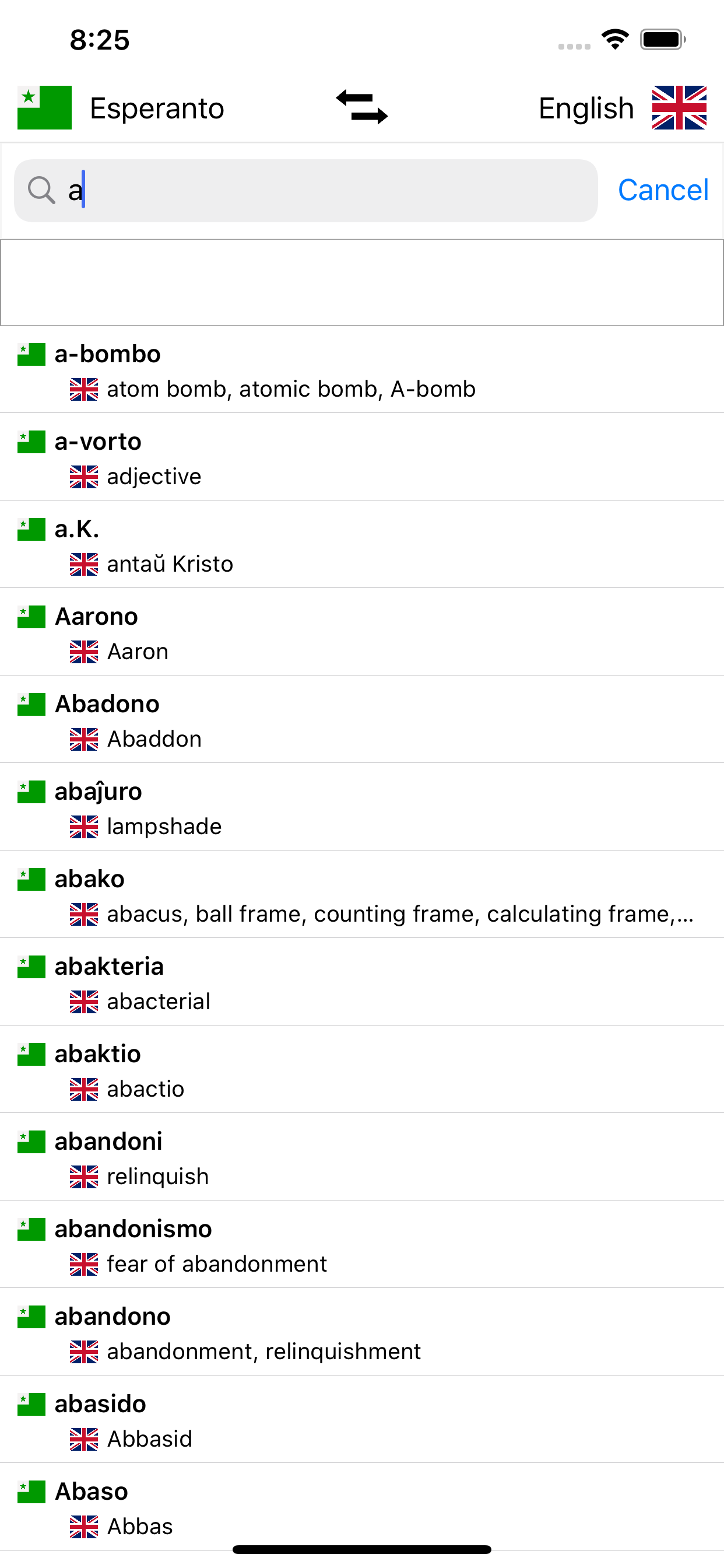 Esperanto-English Dictionary