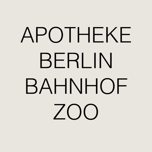 Apotheke-Berlin-Bhf - M. M.