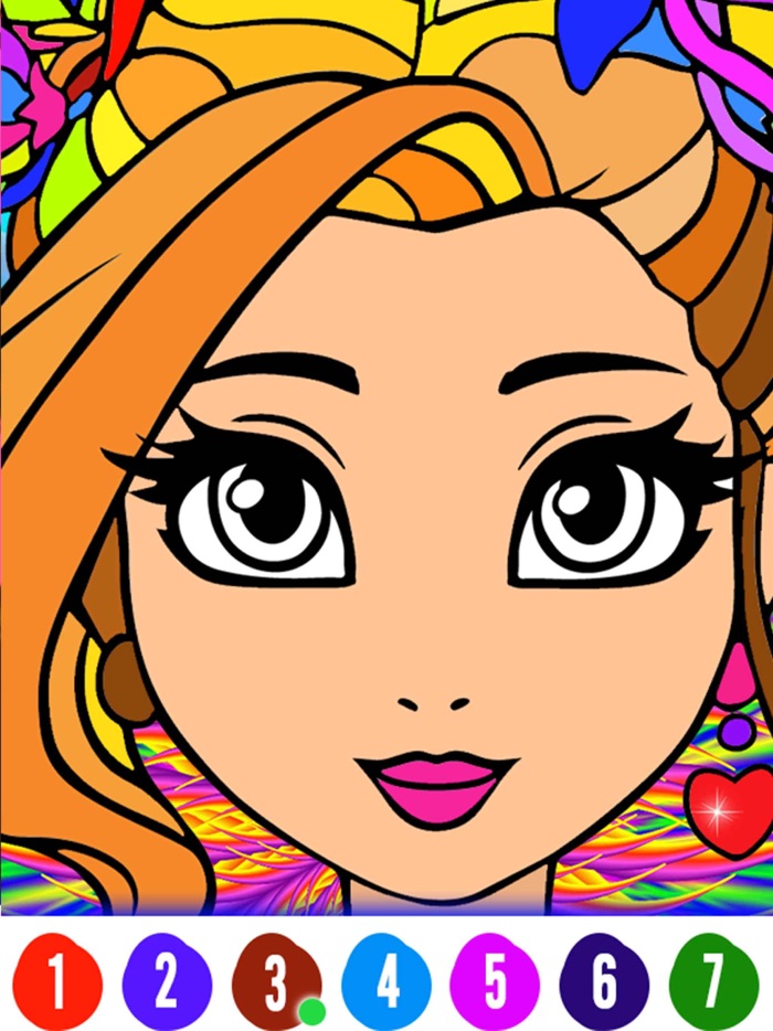 Pixel Art Number Coloring Game