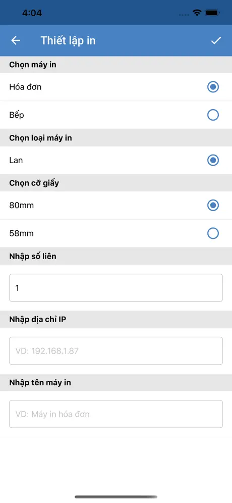 Suno F&B Gọi món