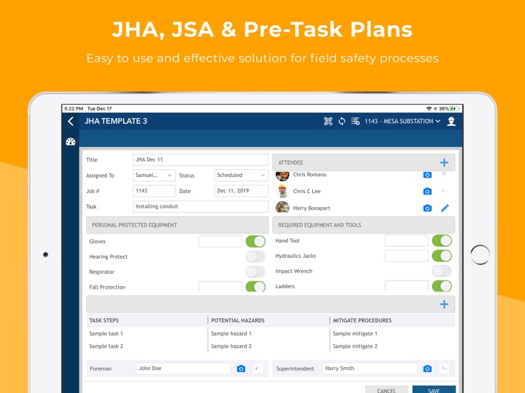 AnchoRock Safety Software