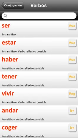 Game screenshot Conjugación verbos en español apk