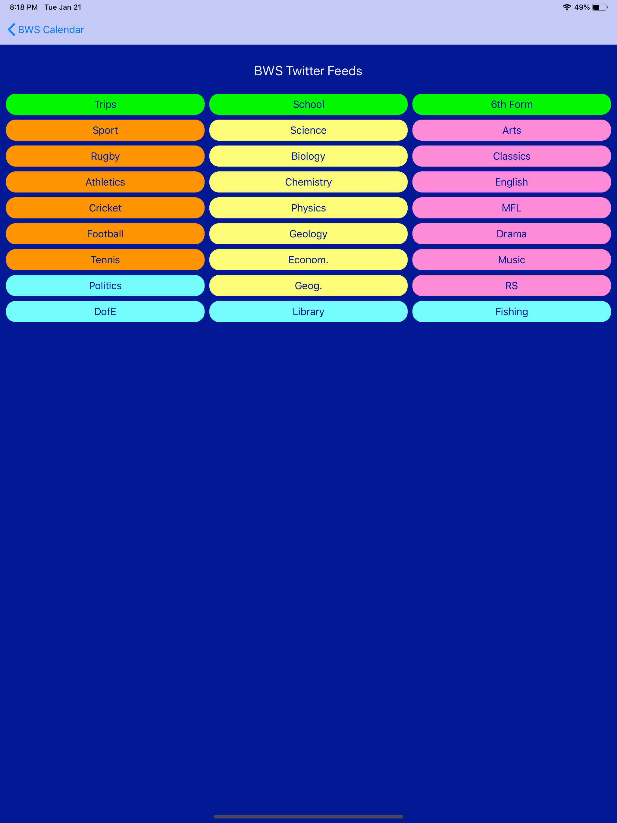 BWS Calendar screenshot 6