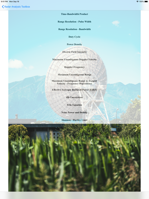 Radar Analysis Toolbox iPad screenshot 10 - Business app