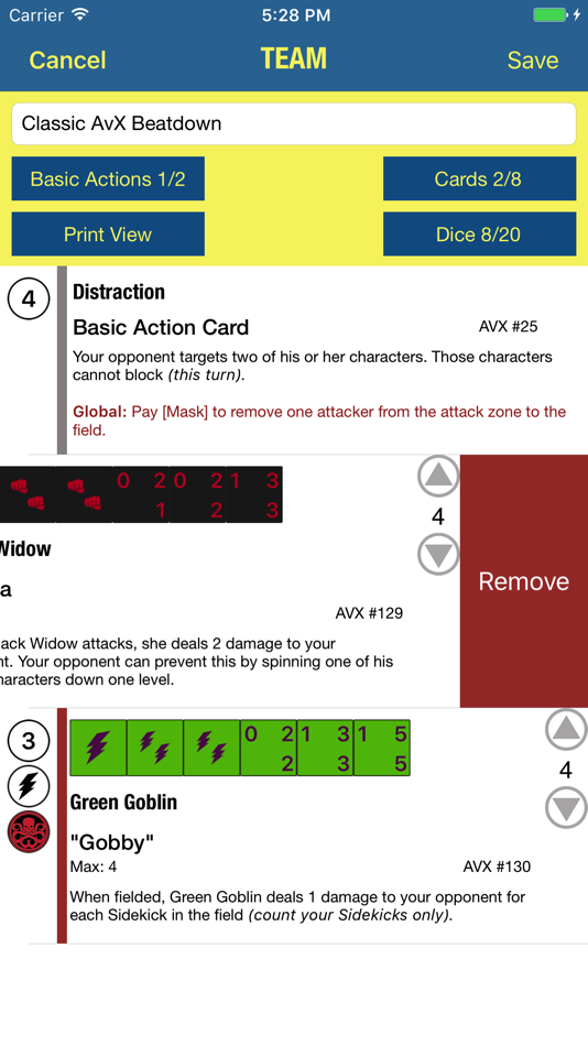 #5. Sidekick for Dice Masters (iOS) Podle: Aaron Schuetter