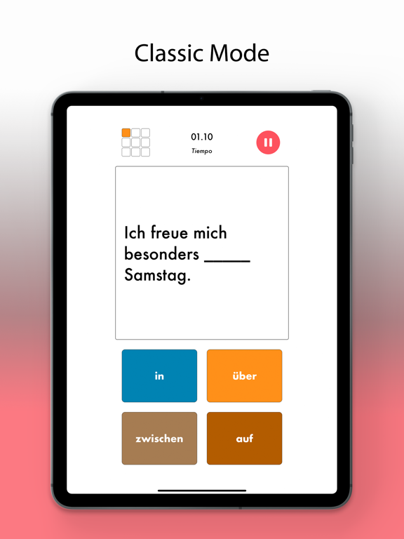Verben mit Präpositionen Plus iPad screenshot 2 - Education app