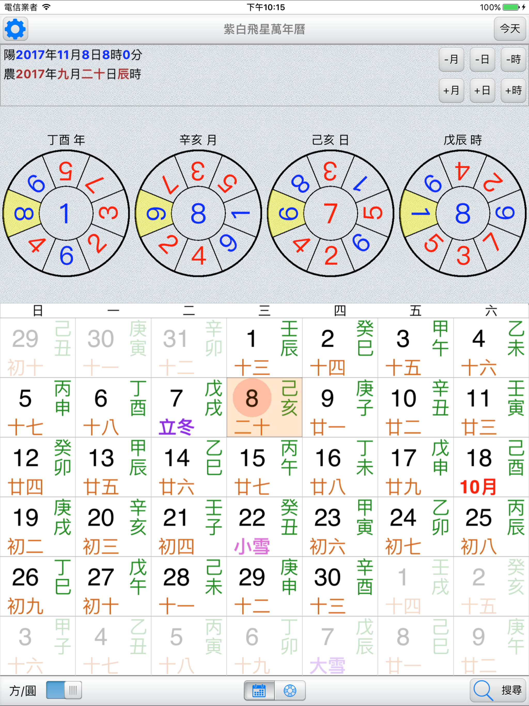 紫白飛星萬年曆
