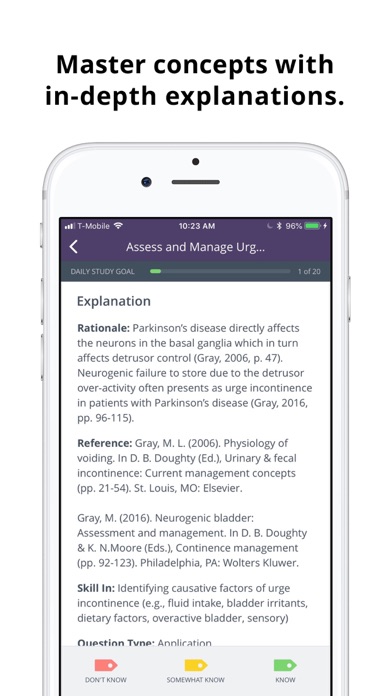 Continence Care Prep & Review Screenshot
