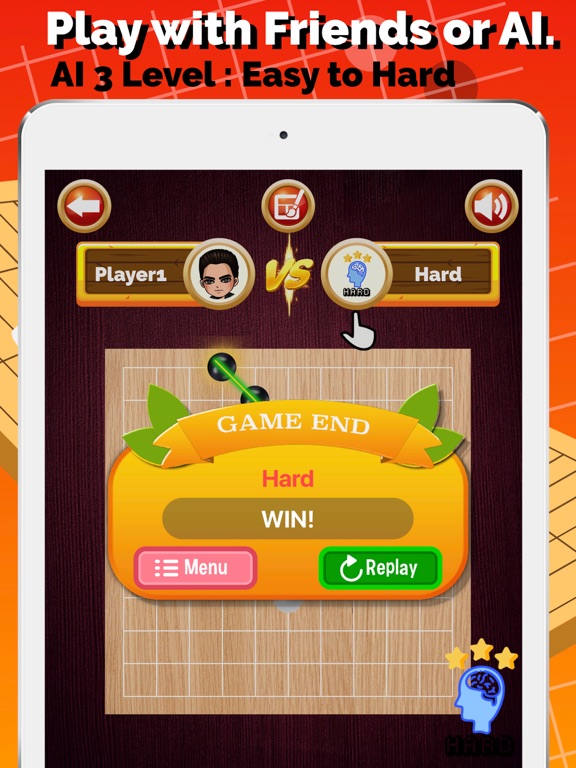 Gomoku 5 in a row (Gobang) iPad screenshot 4 - Games app