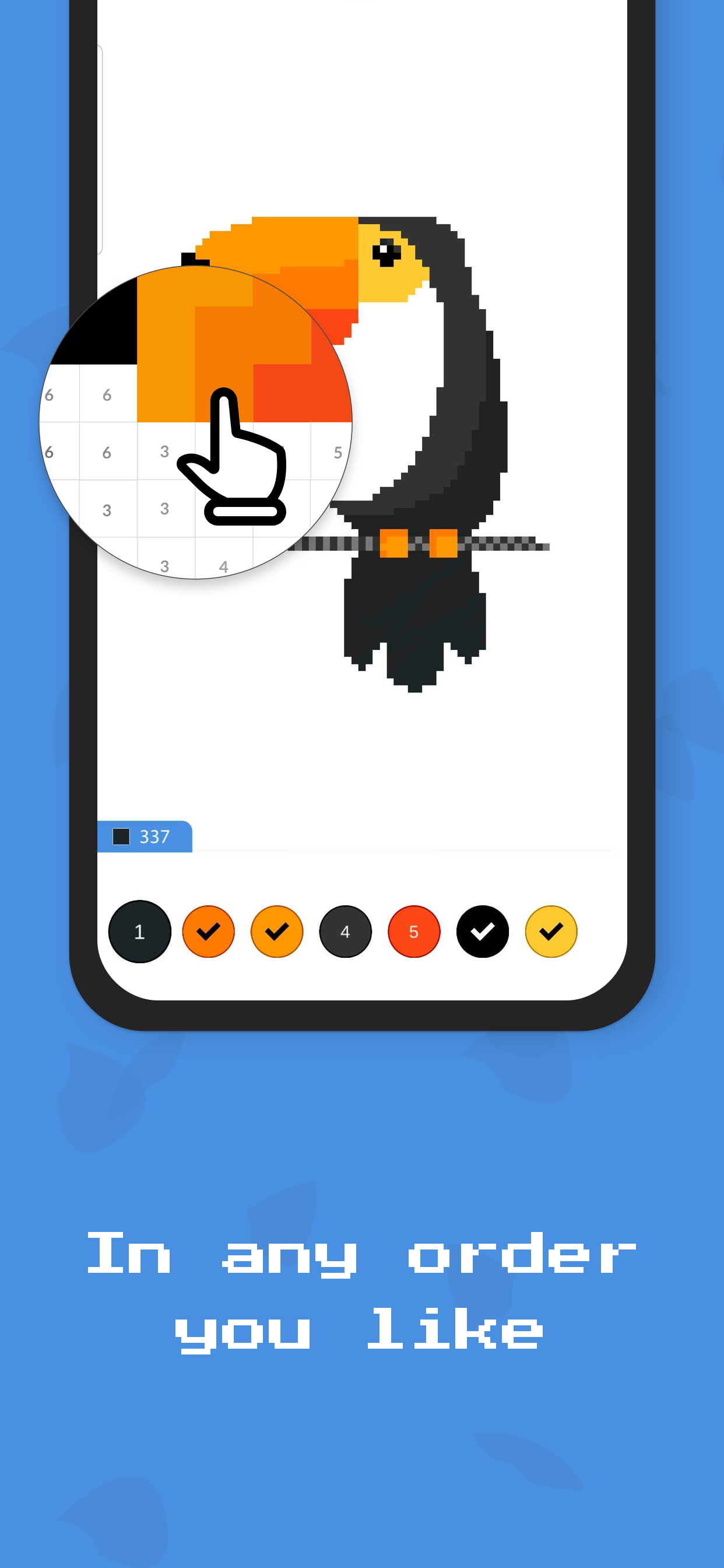 Pixel Color - Color by numbers