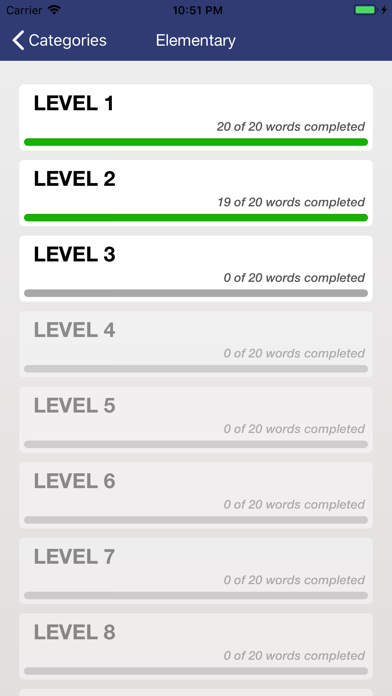 Toefl Vocabulary Quizzes Screenshot