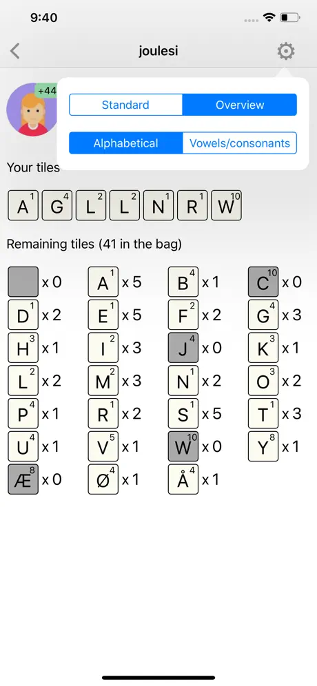 Wordfeud Tiles