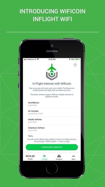 Wificoin: Go Inflight Wifi