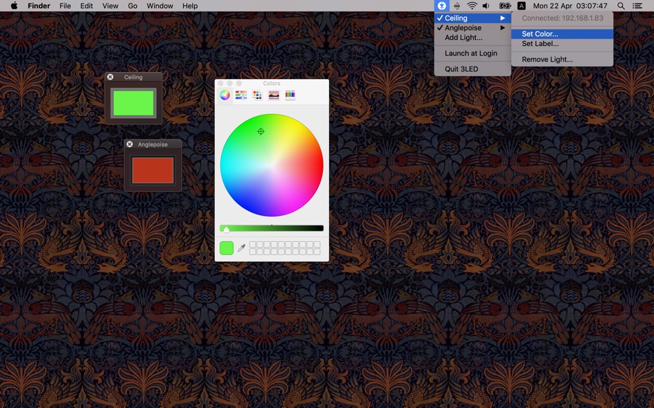 3LED: Menu bar client for LIFX (macOS) 게시자: Daniel Clelland 3LED: Menu bar client for LIFX (macOS) 게시자: Daniel Clelland