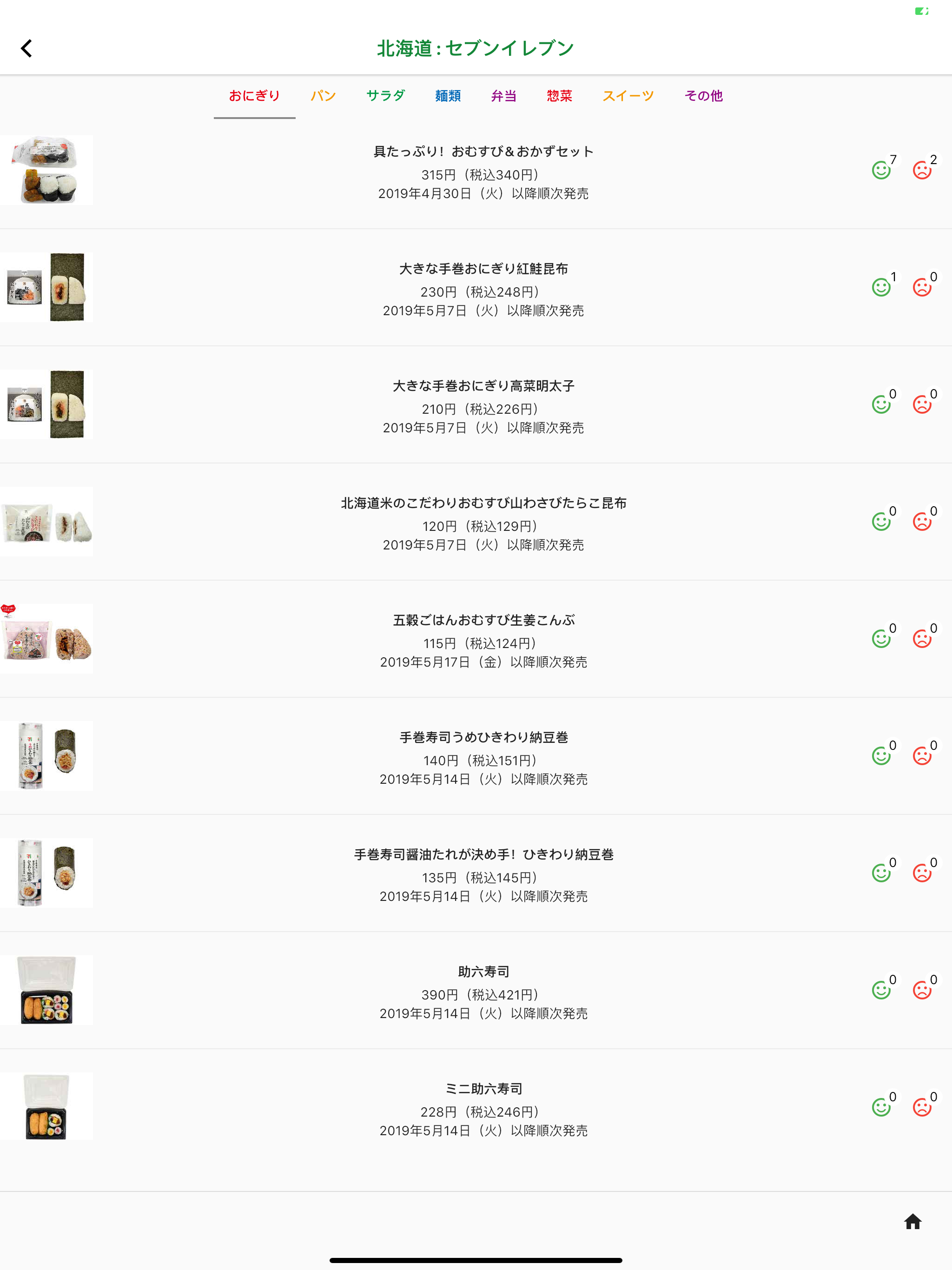 コンビニ新着商品