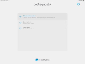 coDiagnostiX app screenshot