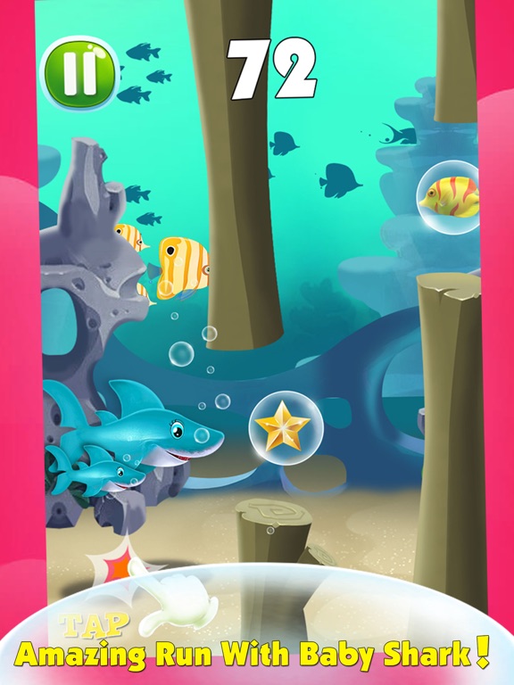 Baby & Mommy Shark Run Fun Do iPad screenshot