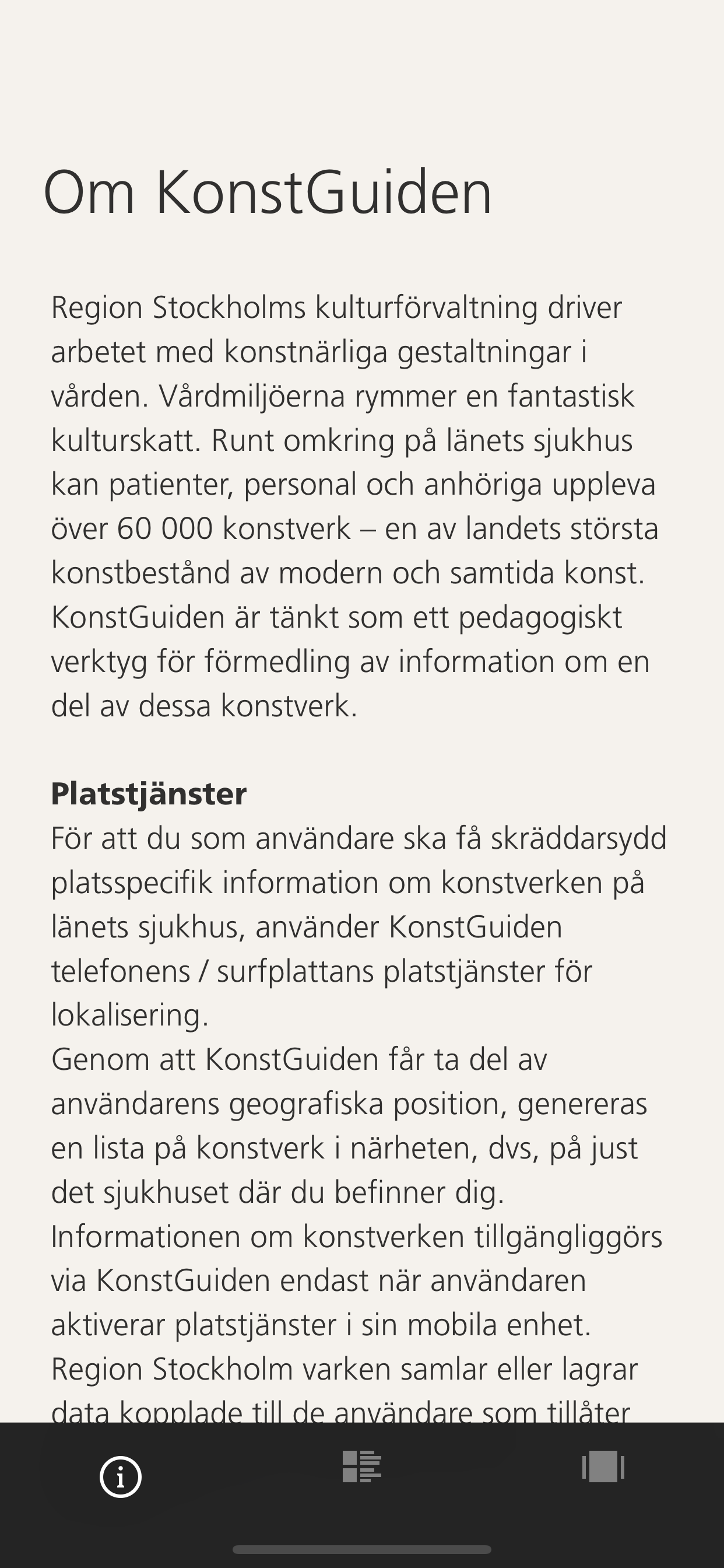 Konstguiden screenshot 3
