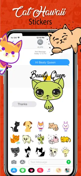 Game screenshot Cat Hawaii Stickers hack