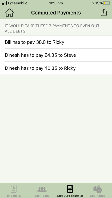Expenses Split iPhone screenshot 4 - Finance app