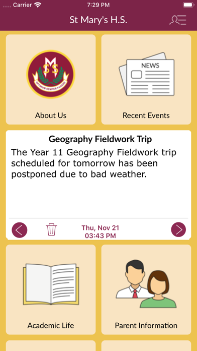 St Mary's High School Screenshot