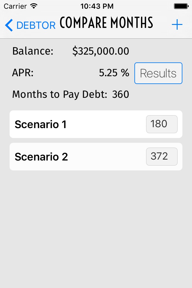 Debtor Debt Pay Off Calculator screenshot 2