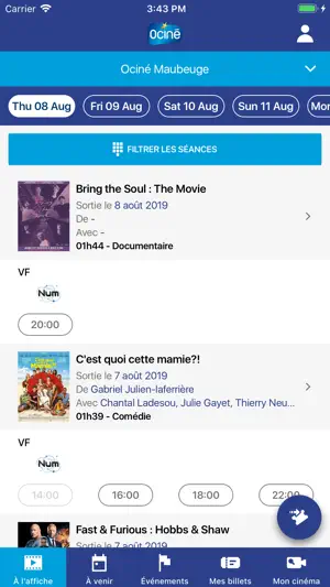 Ociné screenshot 2
