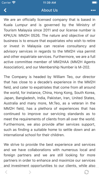A&W Consulting (MM2H) Sdn Bhd Screenshot