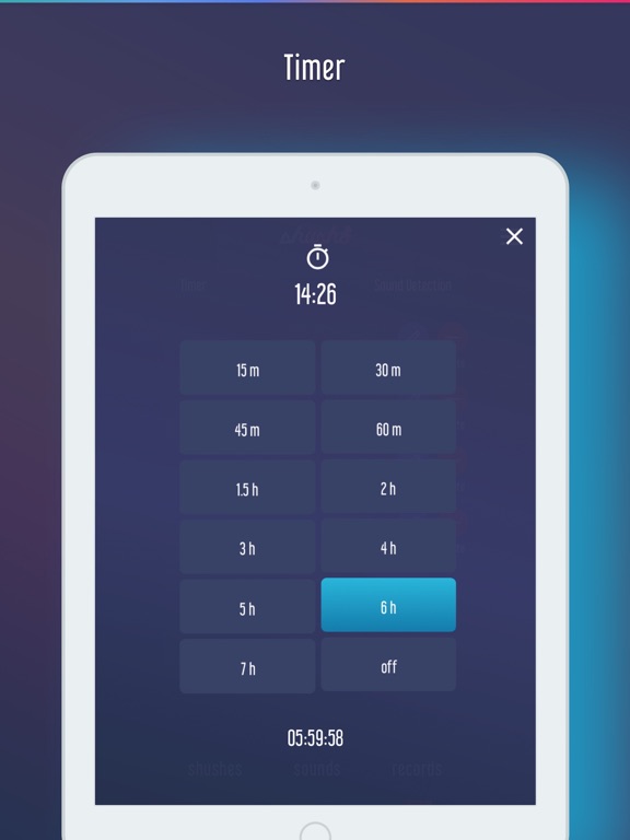 Shush - Baby Crying Detector iPad screenshot 5 - Lifestyle app