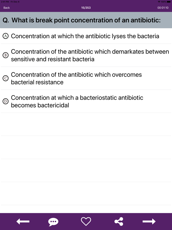 Pharmacology Practice Tests iPad screenshot 6 - Education app