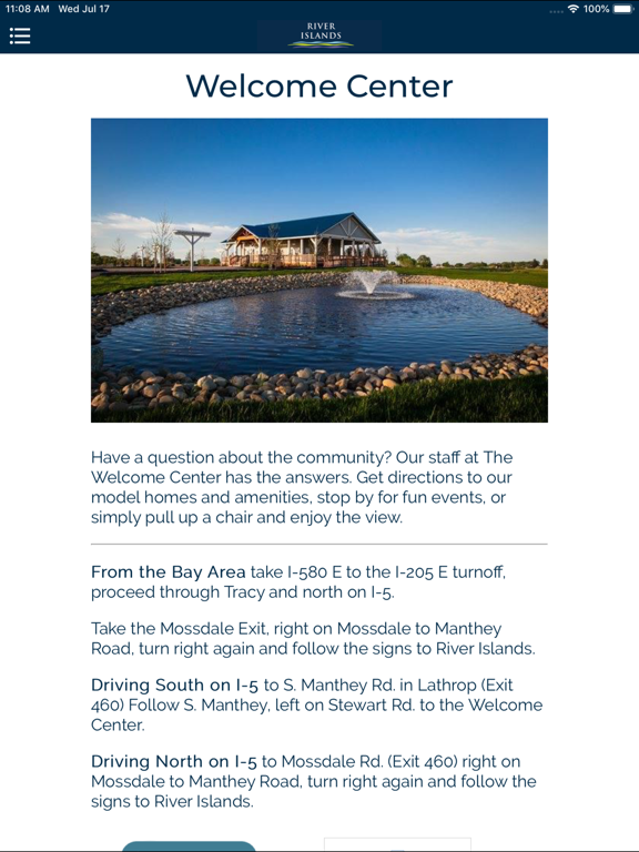 River Islands iPad screenshot 7 - Navigation app