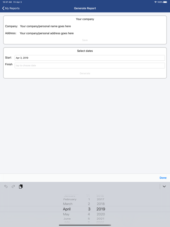 Screenshot #4 for Temperature Log Book