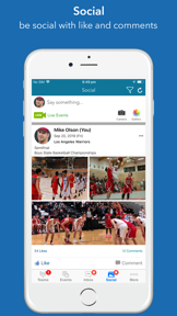 InstaTeam sports team manager screenshot