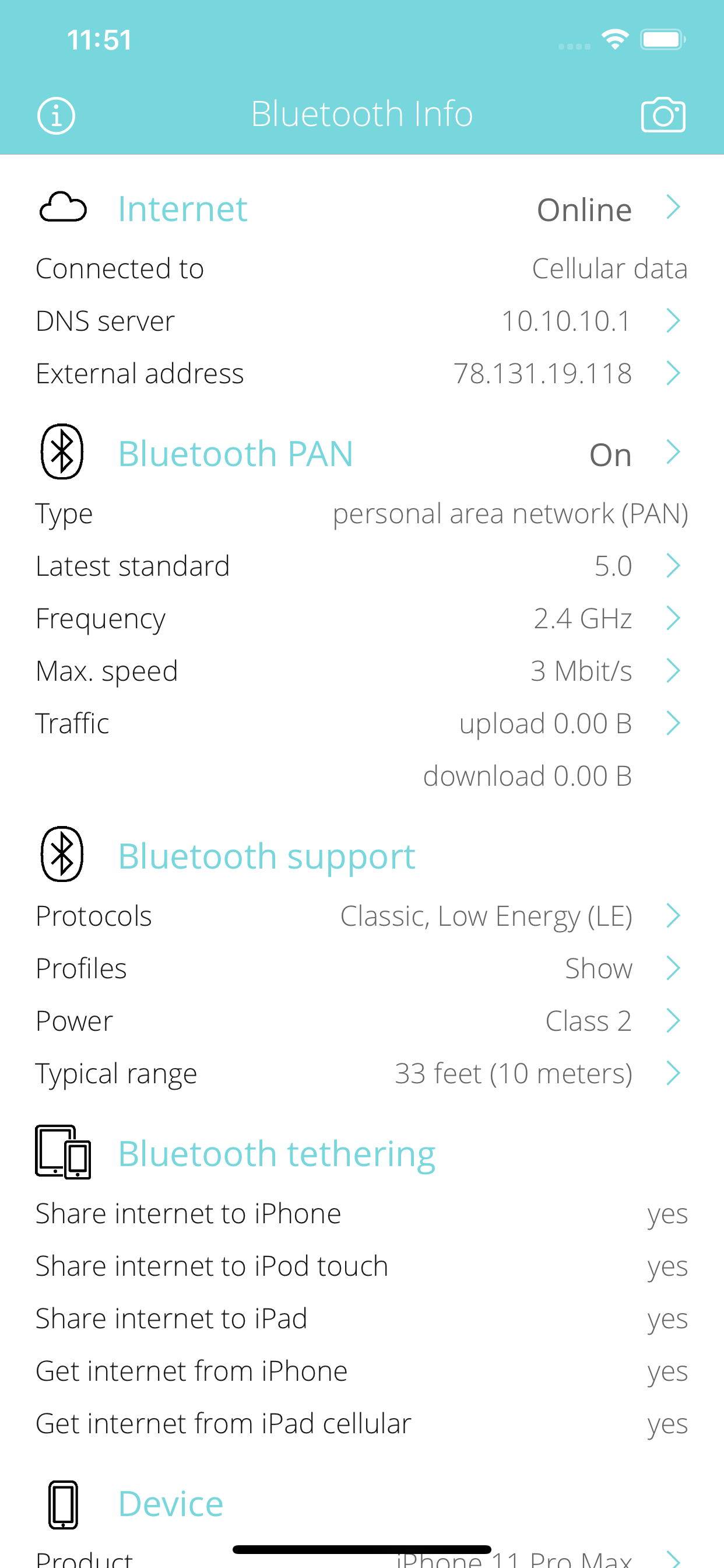 Bluetooth Info