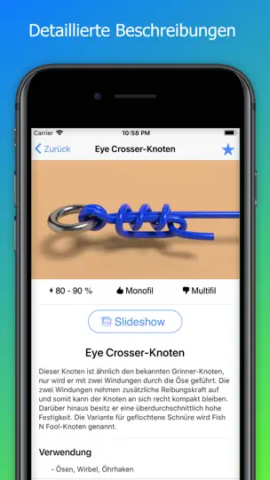 Screenshot von MyRigs - Knoten Zum Angeln Pro auf dem iPhone 5