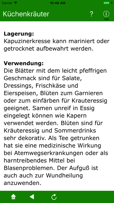 Küchenkräuter Screenshot