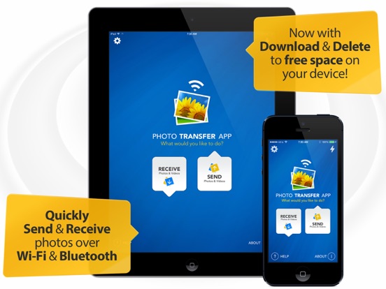 Photo Transfer App PRO iPad app afbeelding 1