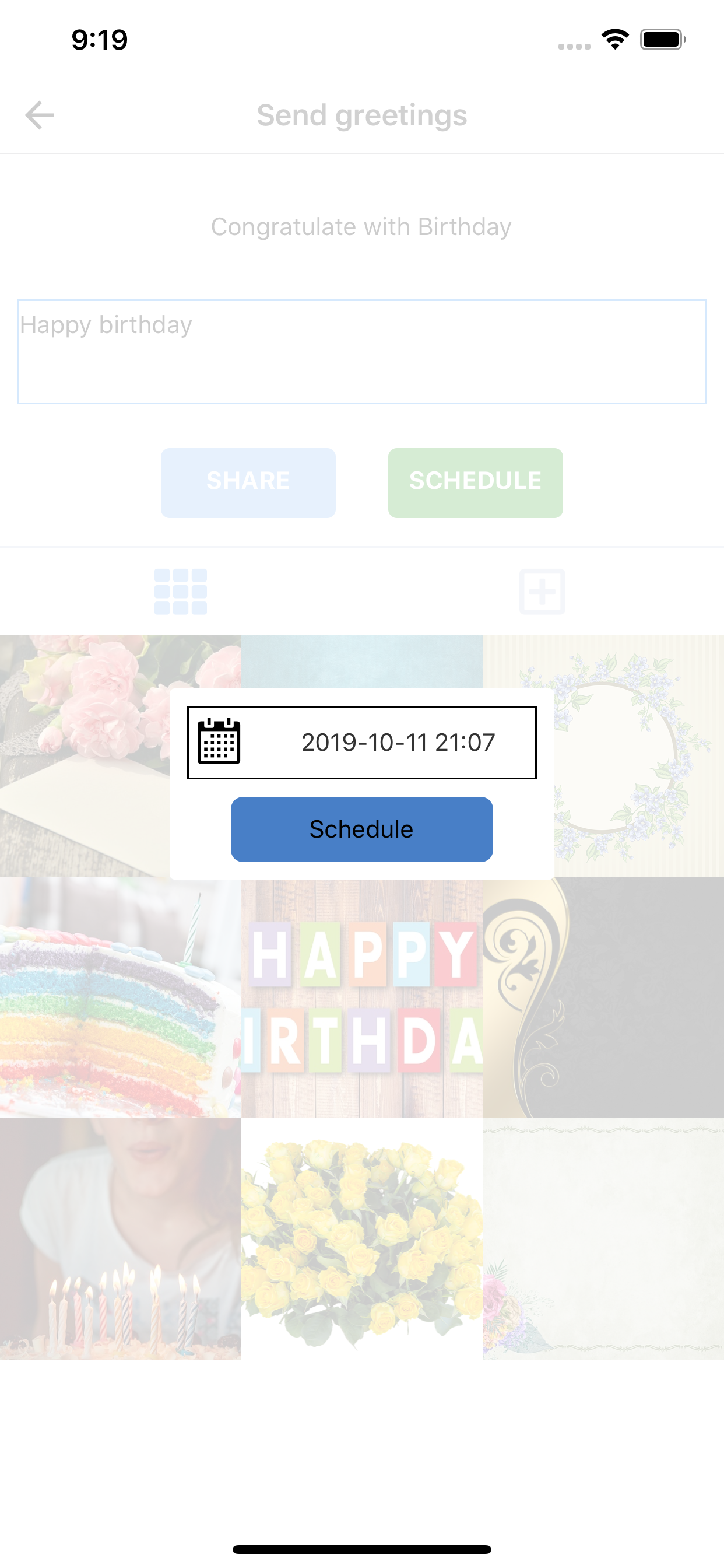 Congratulations calendar