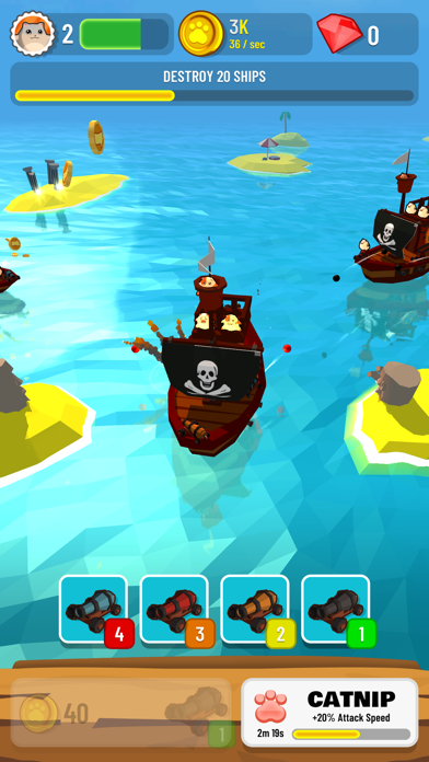 Merge Pirate Cats iPhone screenshot